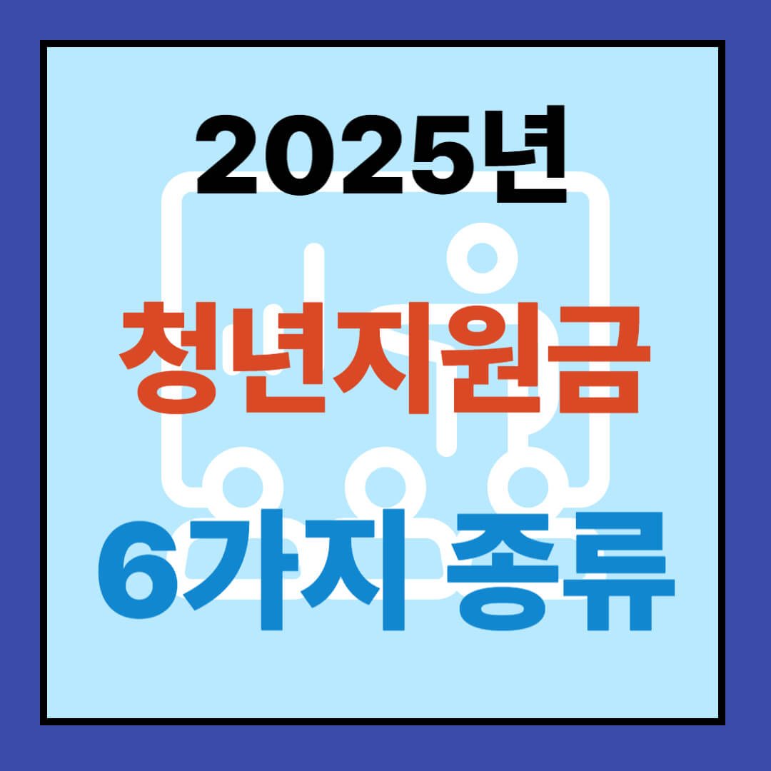 2025년 6월 확정! 청년지원금 6가지 종류와 신청 가이드: 자격조건, 지급시기, 필수 팁