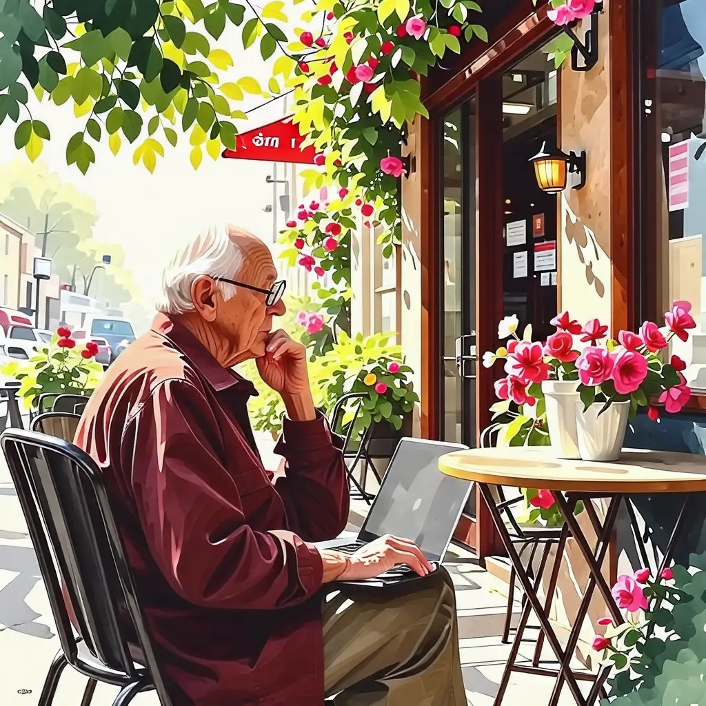 과거의 나를 회상하는 이미지