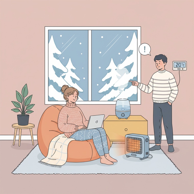 겨울철 실내적정온도