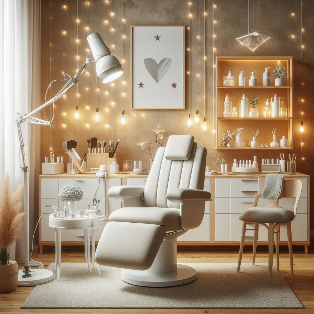 피부,체형관리 샵 배경