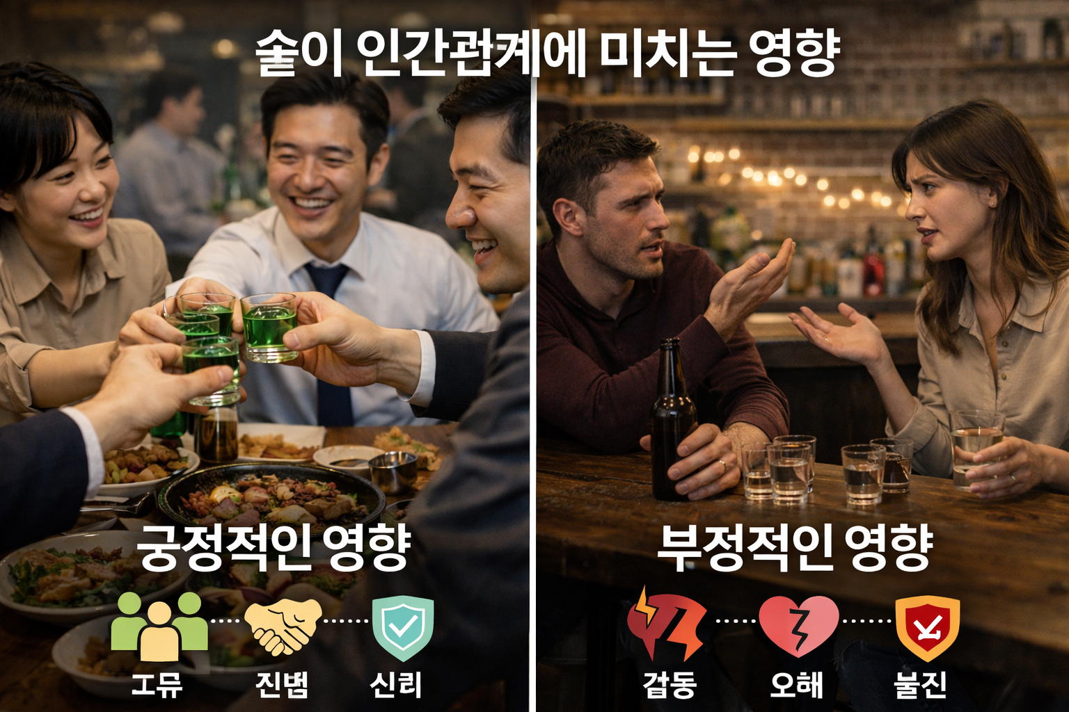 술이 인간관계에 미치는 영향