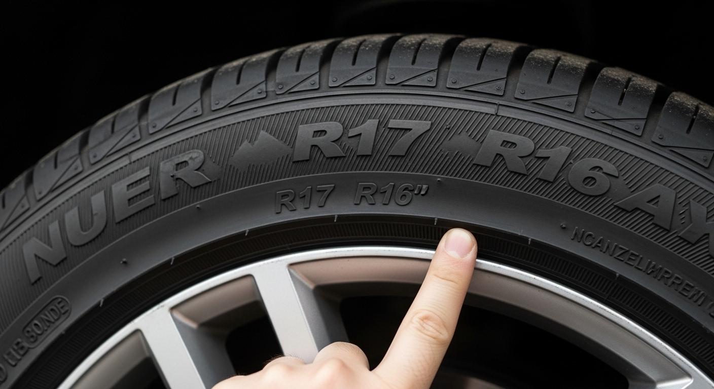 자동차 타이어 인치 보는법