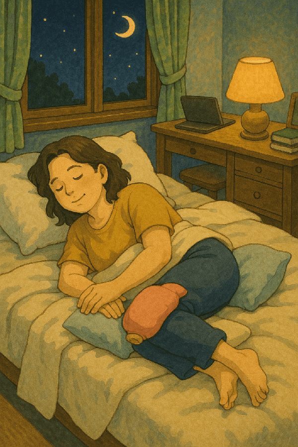 새벽 무릎 통증으로 수면을 놓쳤던 디자이너 K씨의 회복 사례