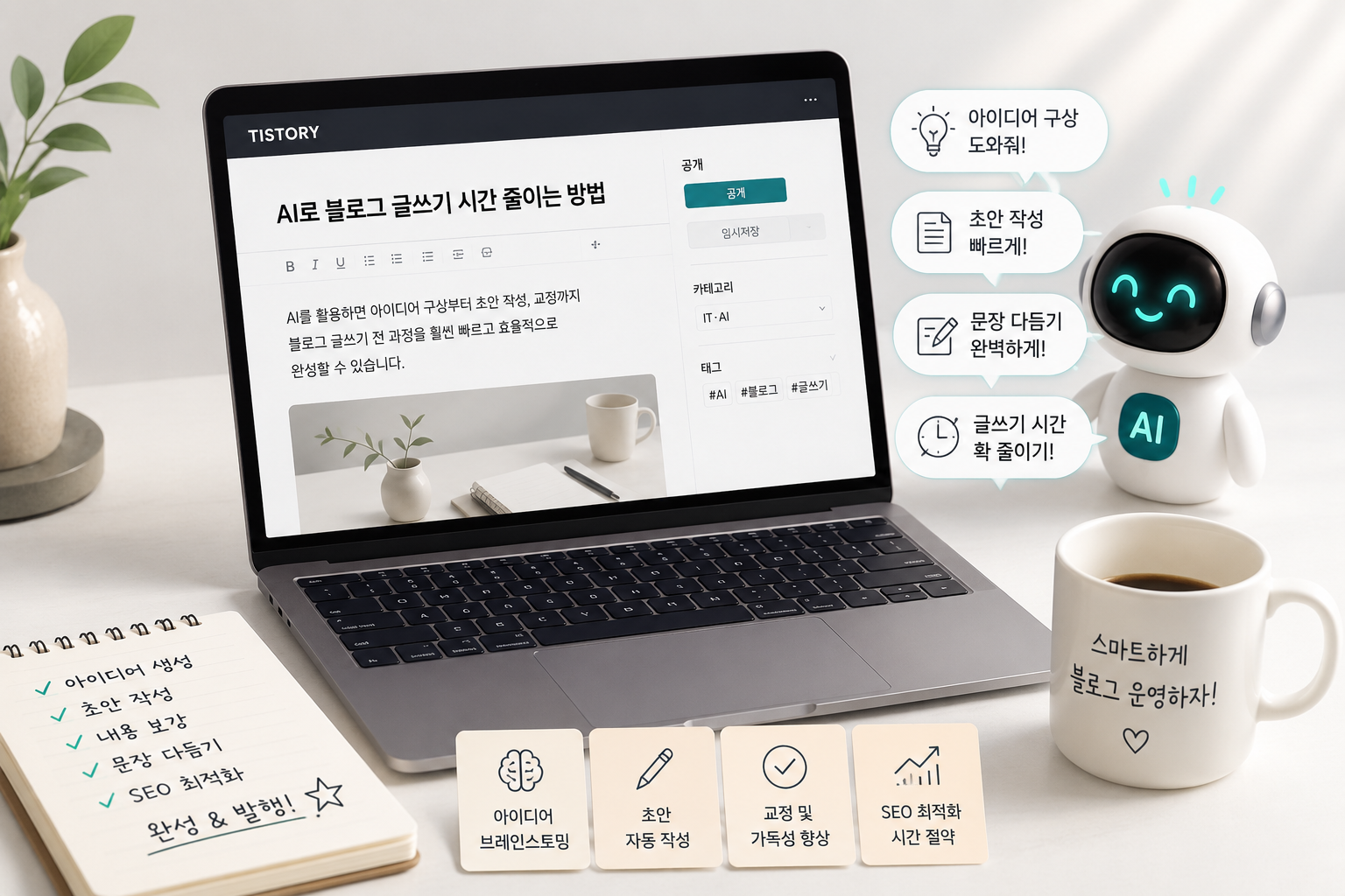 AI로 블로그 글쓰기 시간 줄이는 방법