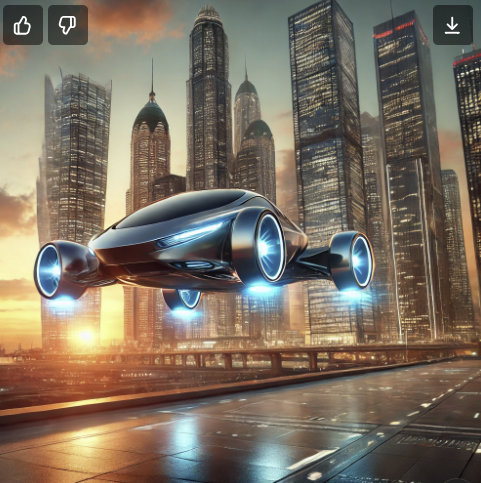 플라잉카 이미지 사진