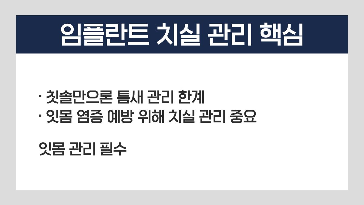 임플란트 치실