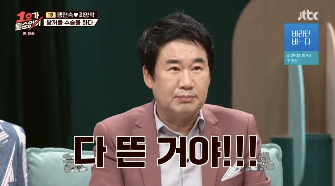 최양락 쌍수눈