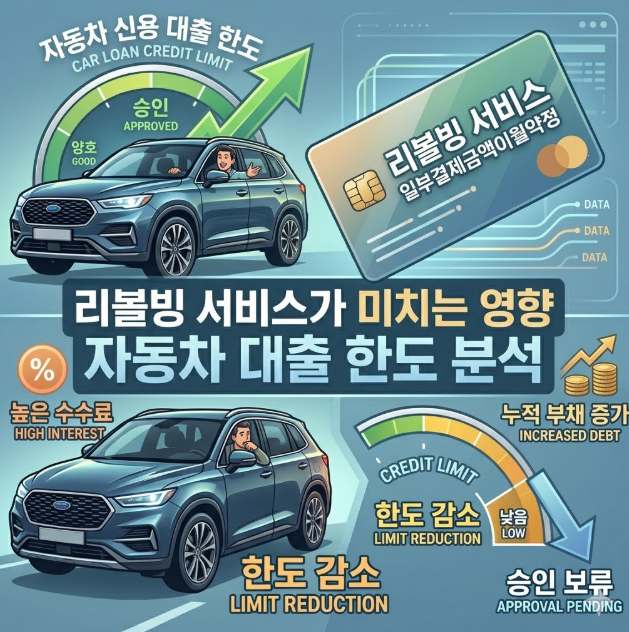신용점수 하락의 주범, 리볼빙 서비스가 자동차 할부에 미치는 영향