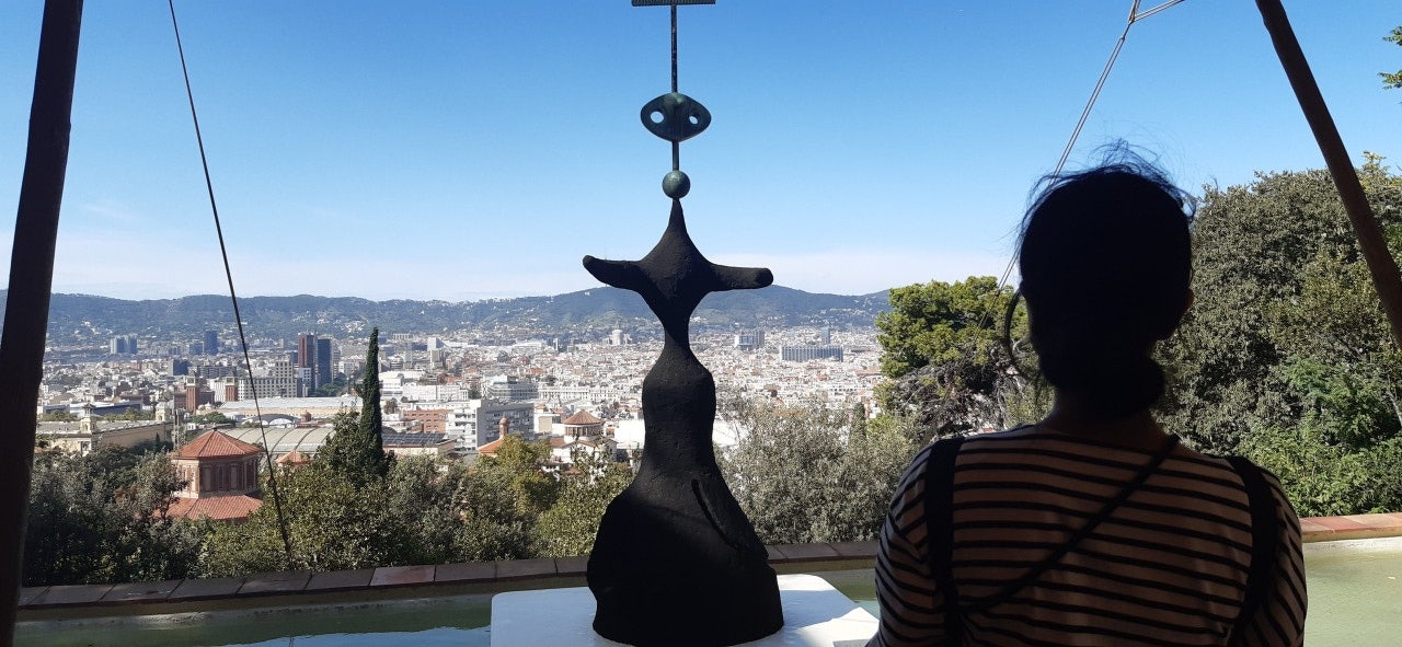 미로 미술관에서 본 바로셀로나 풍경