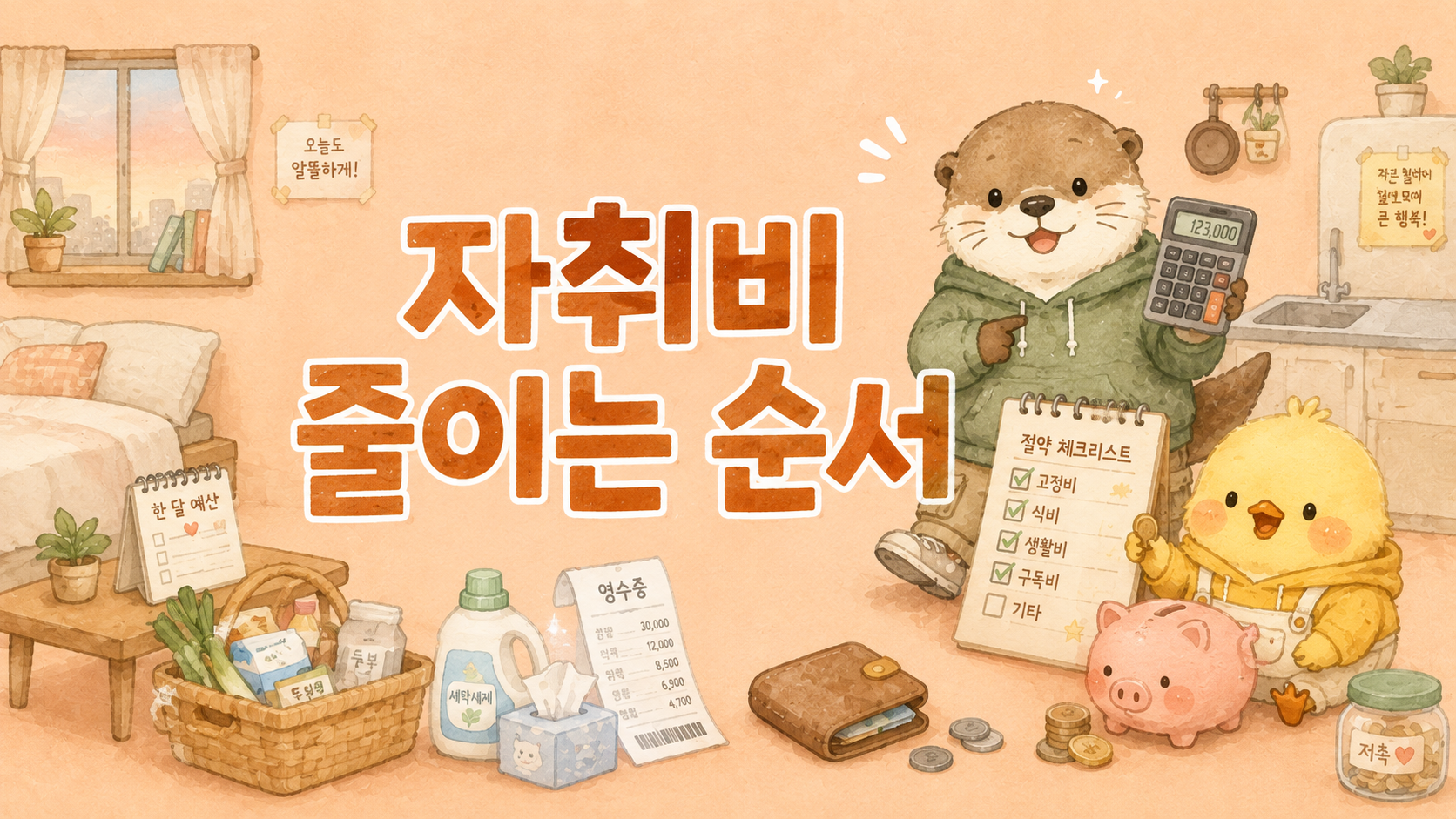대학생 자취비를 효과 큰 항목부터 줄이는 순서를 보여주는 글
