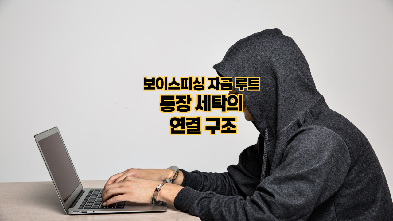 보이스피싱 자금 루트와 통장 세탁의 연결 구조