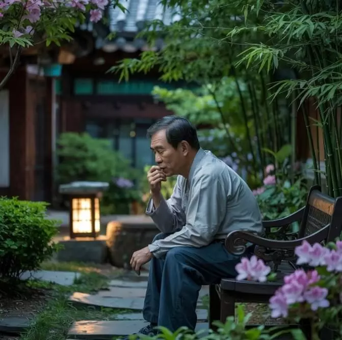 남성 갱년기로 우울한 남성