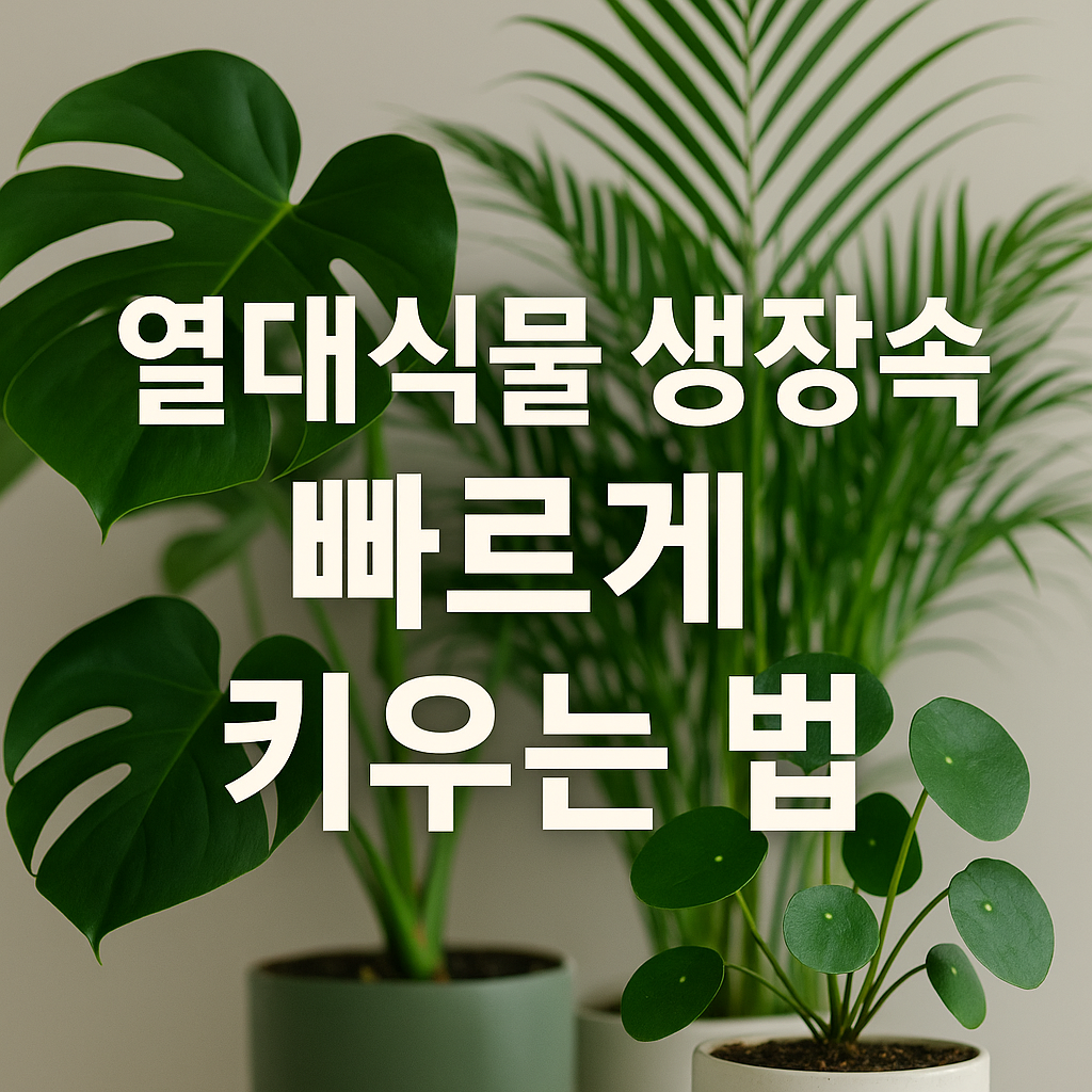 열대식물의 생장속도
