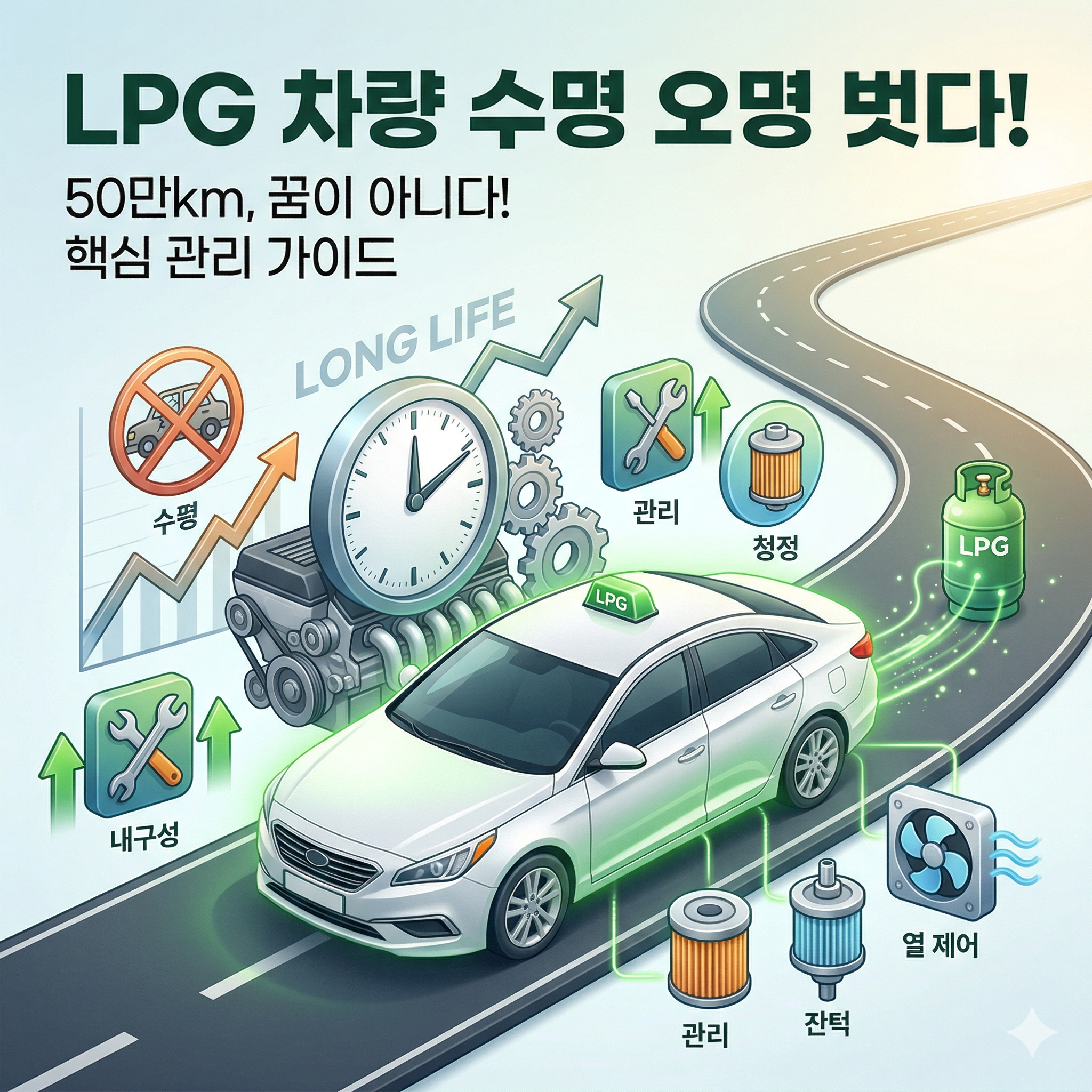 LPG차량 수명 연장 관리법: 50만km 주행을 위한 엔진 관리 핵심 가이드