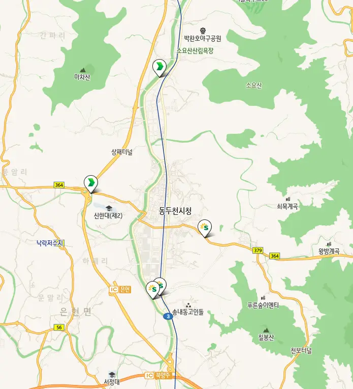 동두천시 24시 주유소 위치