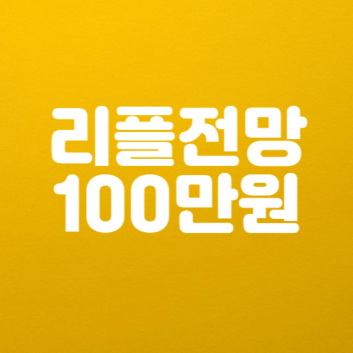 리플전망 100만원 가능성