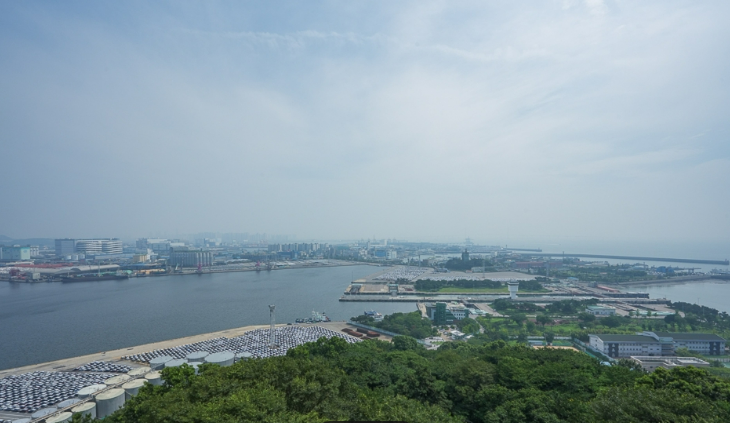 월미공원 전망대에서 바라본 풍경 - 인천광역시 중구