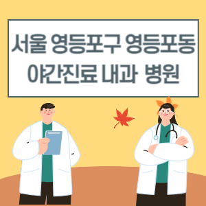 영등포구 영등포동 야간진료 내과 병원 리스트 (18시 이후 늦게까지하는 병원)