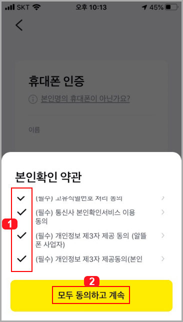 카카오페이 약관