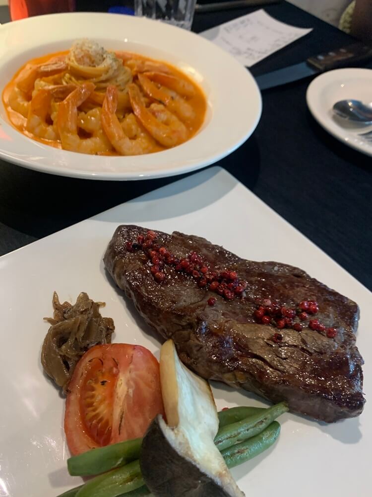 새우 로제 파스타, 레드페퍼 스테이크