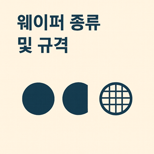 반도체 웨이퍼 종류 및 규격 관련 사진