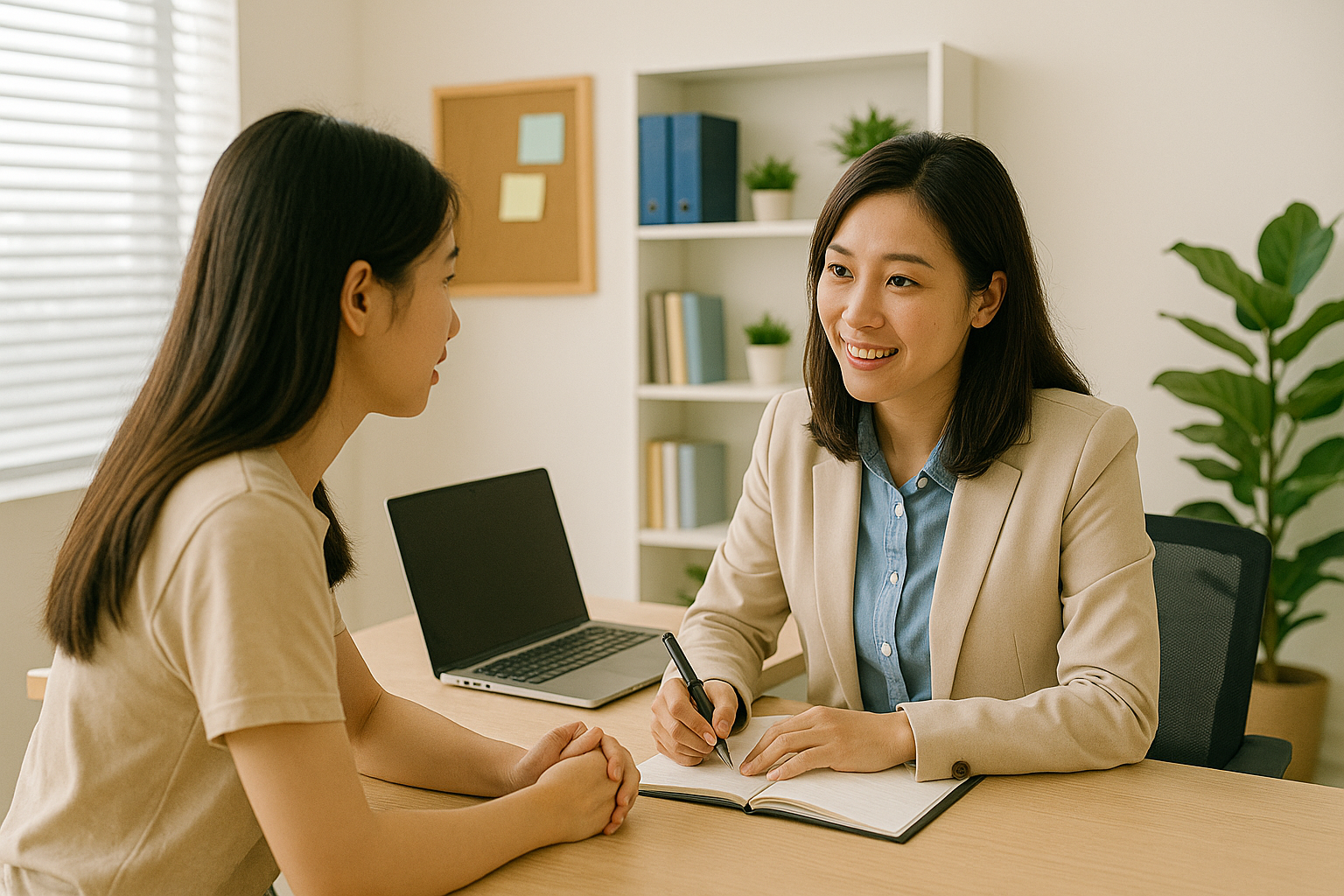 장학금 상담 장면