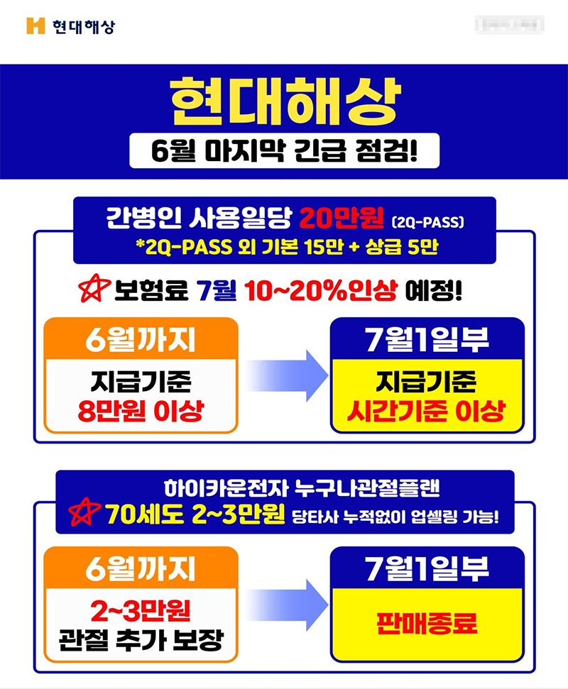보험료인상(현대해상)