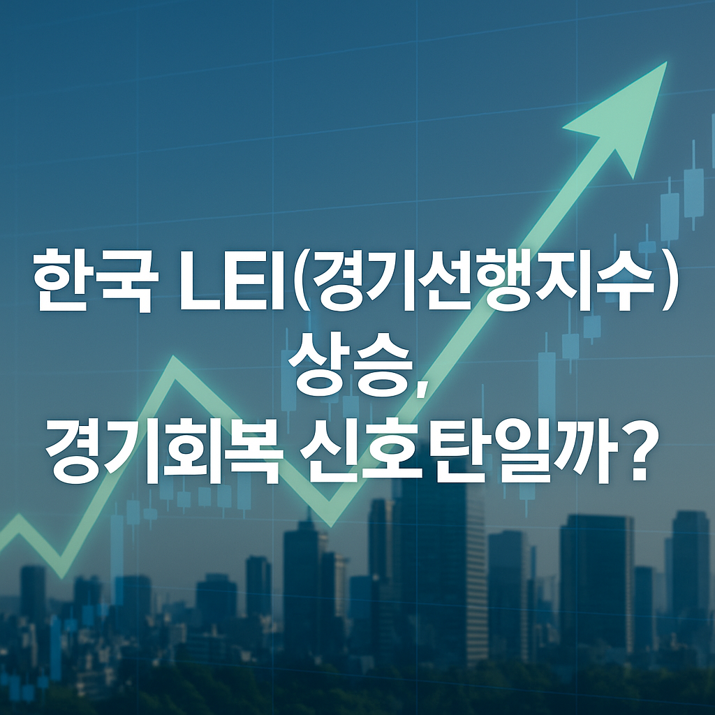 한국 LEI(경기선행지수) 상승, 경기회복 신호탄일까?