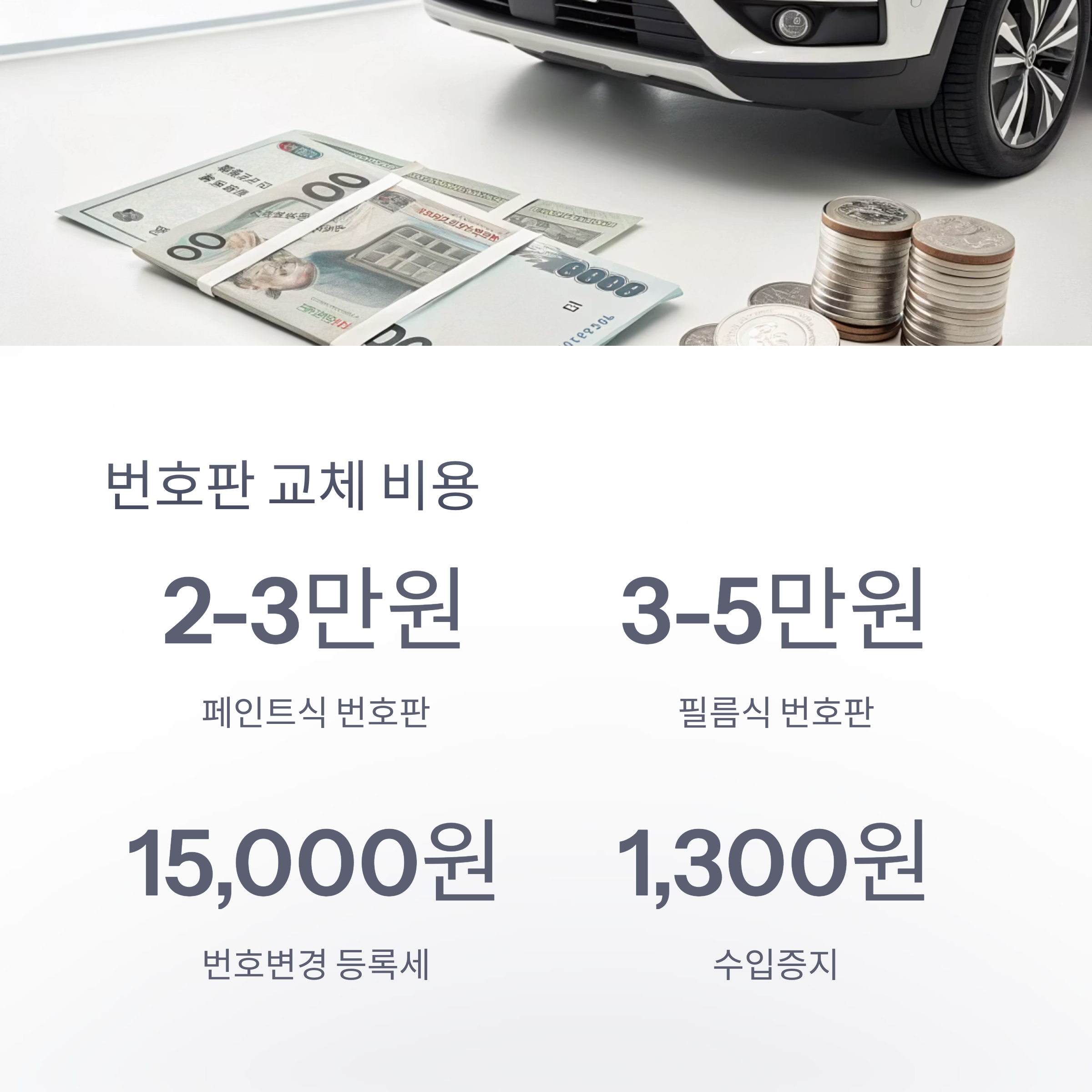 차량 번호판 교체