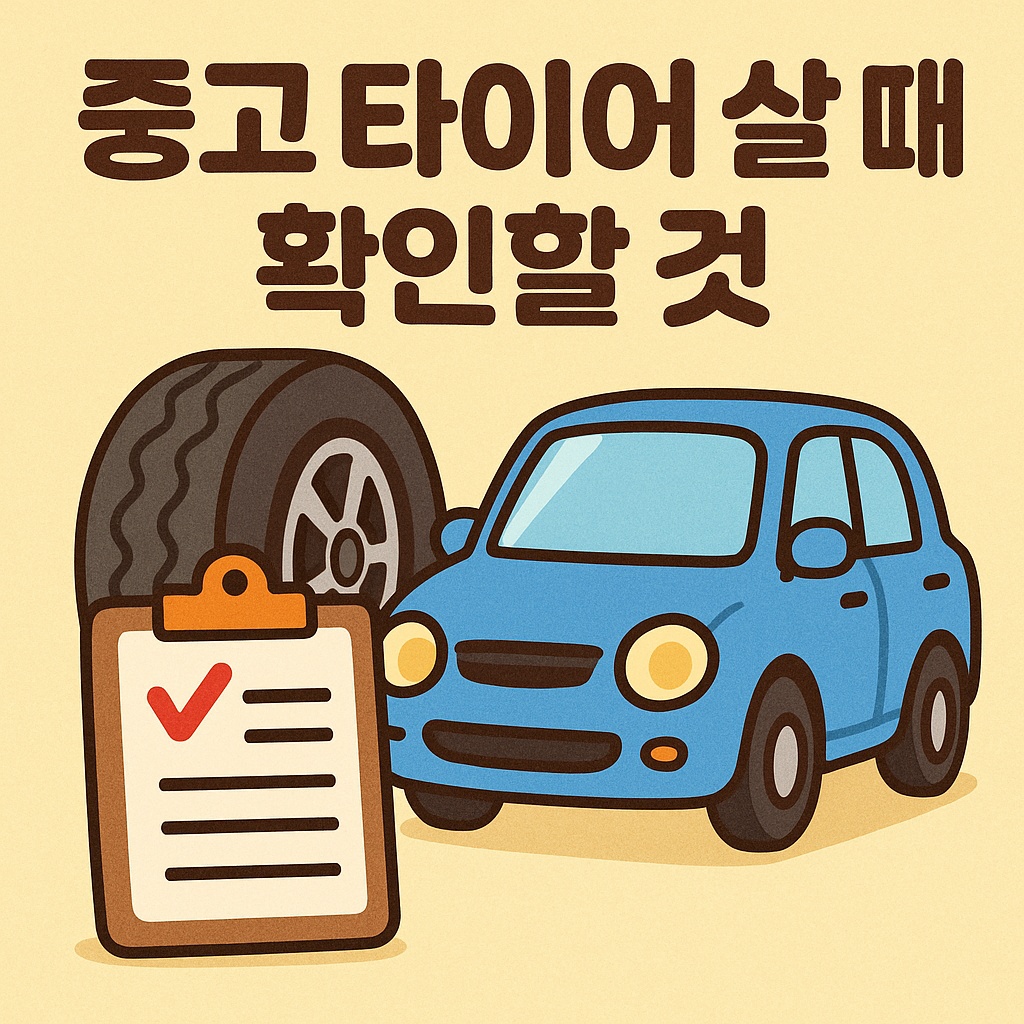 중고 타이어 살 때 꼭 확인해야 할 7가지