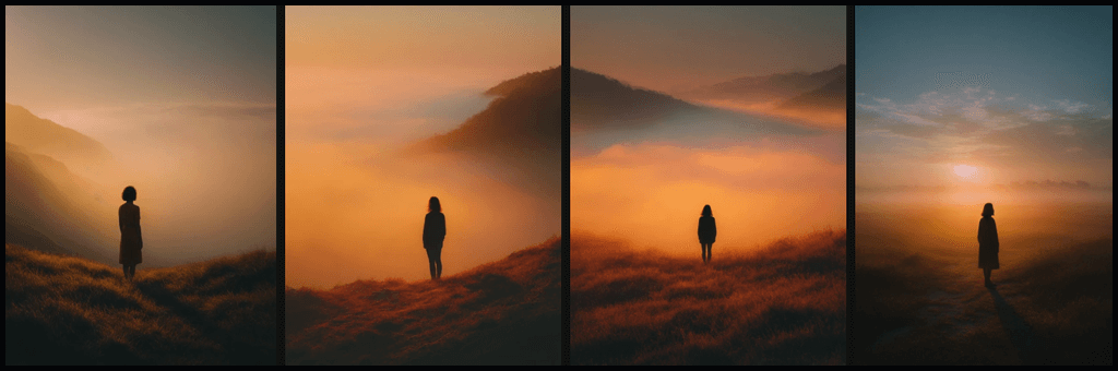 인물이 배경 키워드에 묻혀 초점이 흐려진 Midjourney 이미지