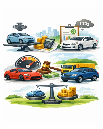 자동차 세금 요소를 나타낸 그림