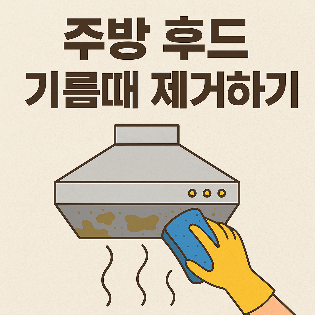 주방 후드 기름때 제거하기