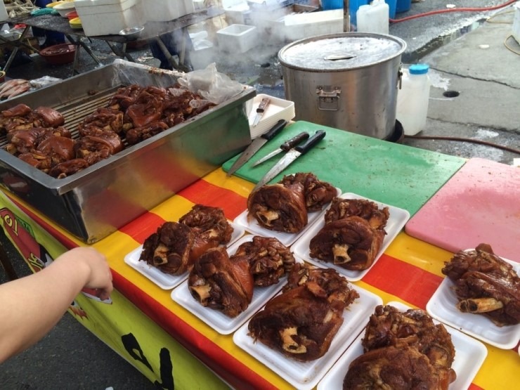 여주 5일장 먹거리