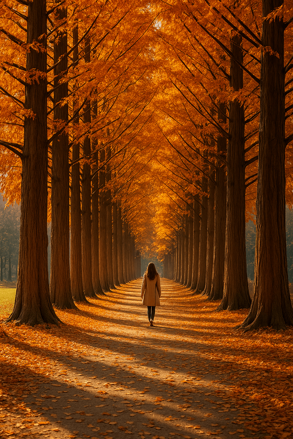 9월 단풍으로 물든 담양 메타세쿼이아 길, 가을 감성 여행의 완성