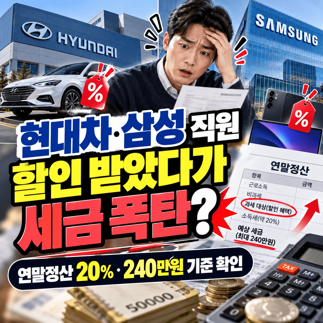 현대차 삼성 직원 할인 세금폭탄? 썸네일 이미지
