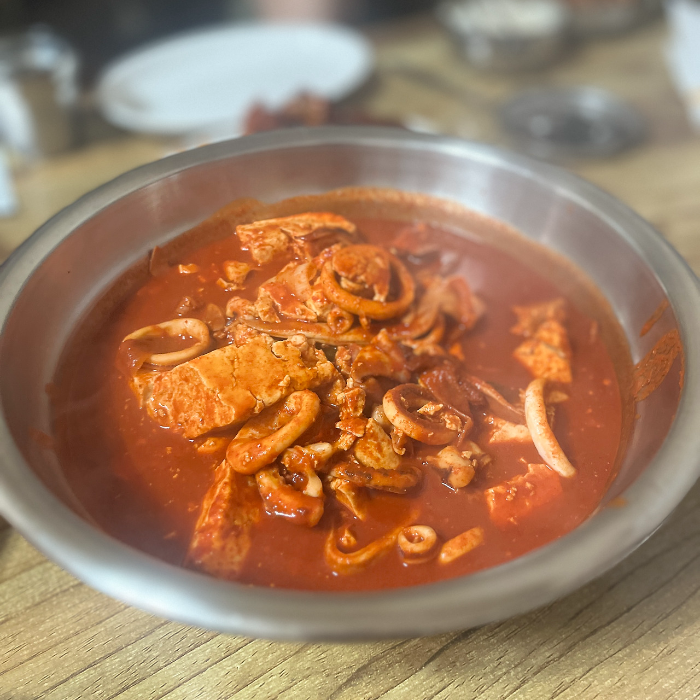 두부 오징어 두루치기