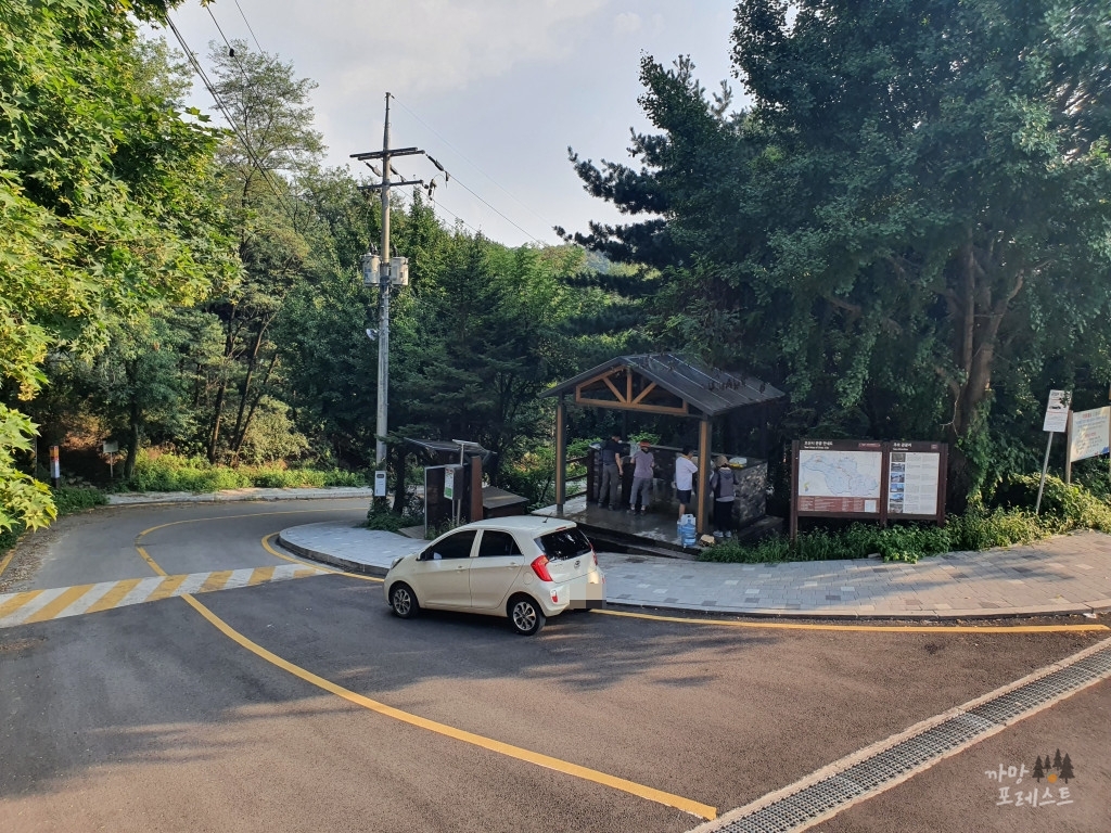 독산성 주차장 가는길