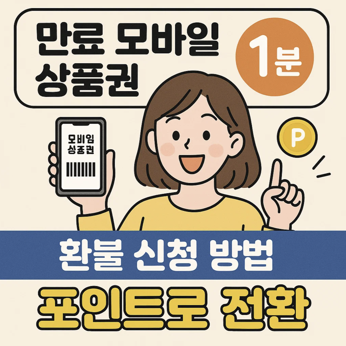 만료 모바일 상품권 1분 환불 신청 방법 포인트로 전환