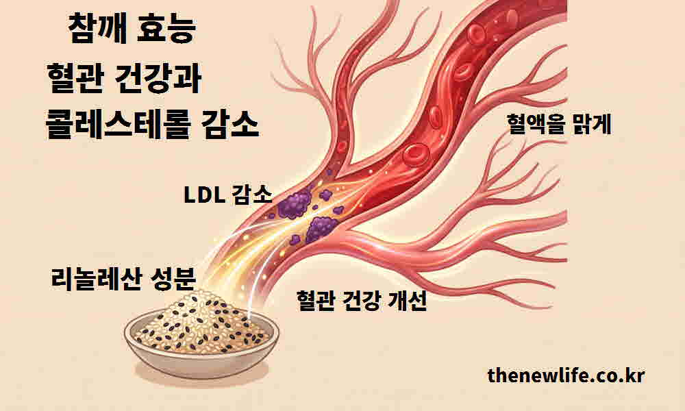 참깨 효능 혈관 건강 콜레스테롤 감소