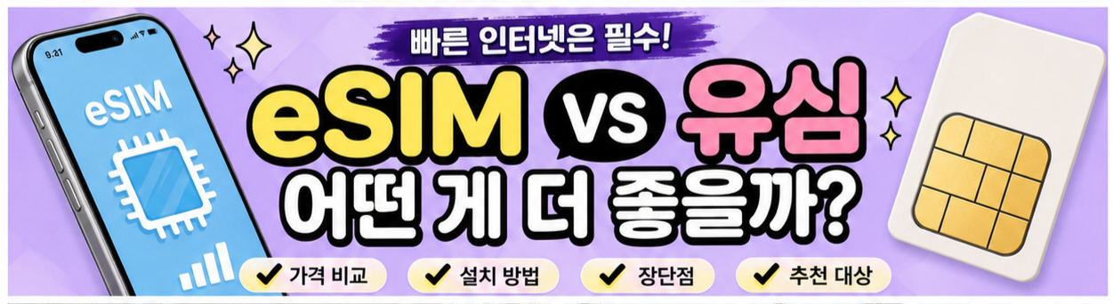 해외 eSIM vs 유심 비교와 여행자보험 질병 상해 보장 한도 및 특약 선택 가이드