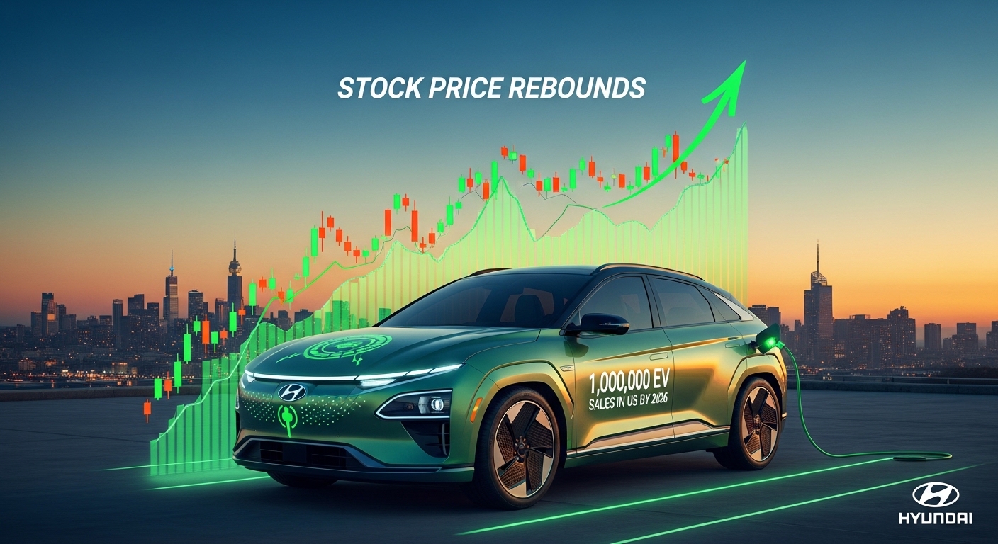 현대차 2026 하이브리드 EV 친환경차 100만대 미국 판매 그래프 주가 반등 그린오렌지