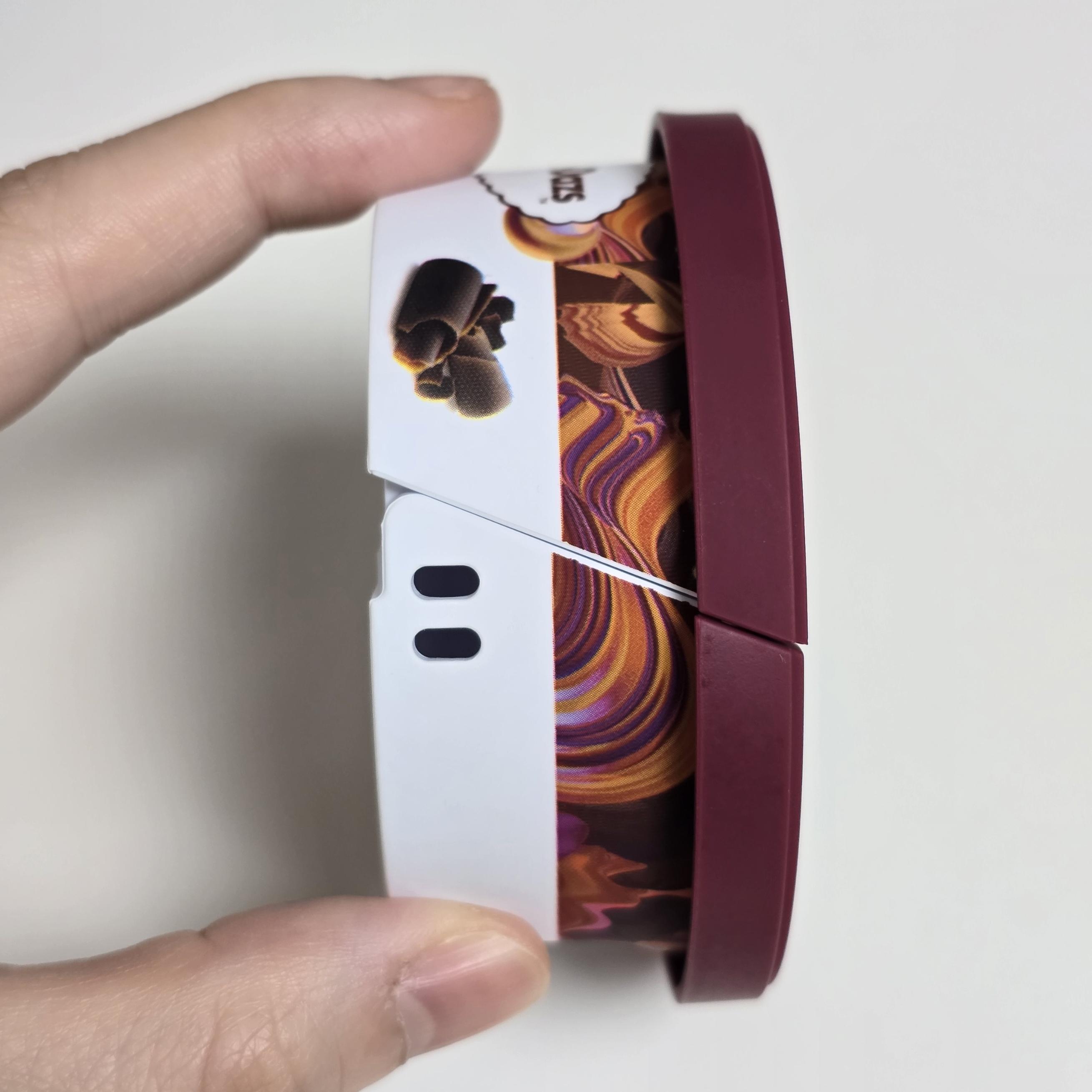 하겐다즈 미니컵 케이스 좌측 측면