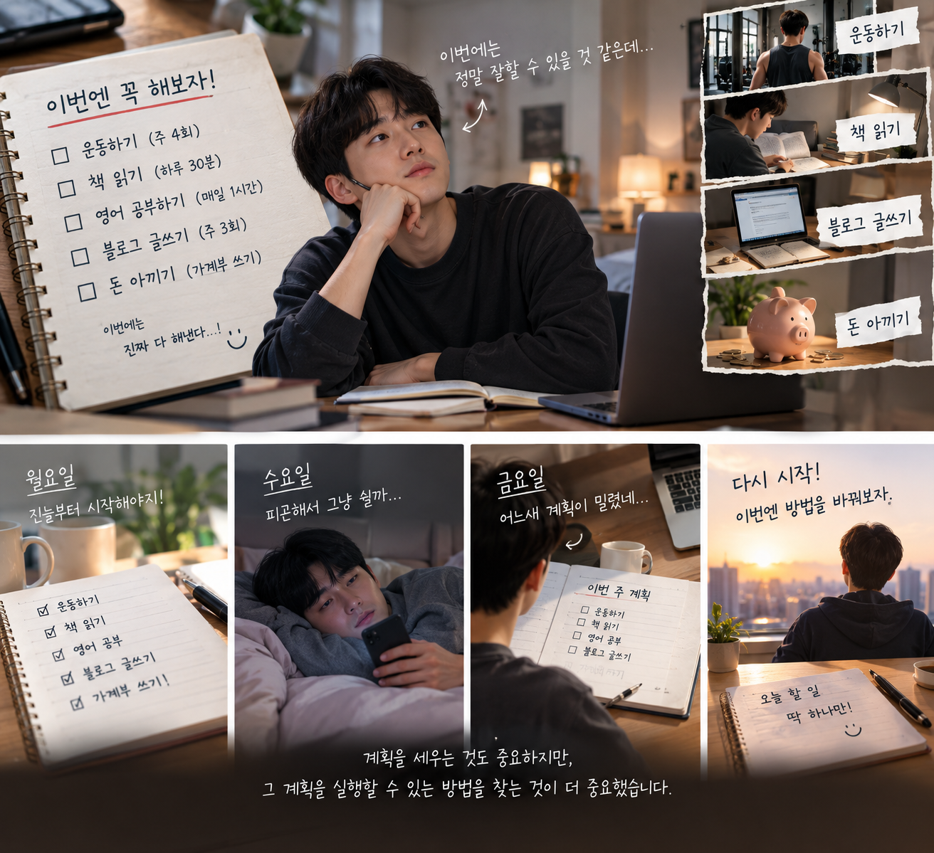 계획을 세워도 실천하지 못하는 이유와 해결 방법