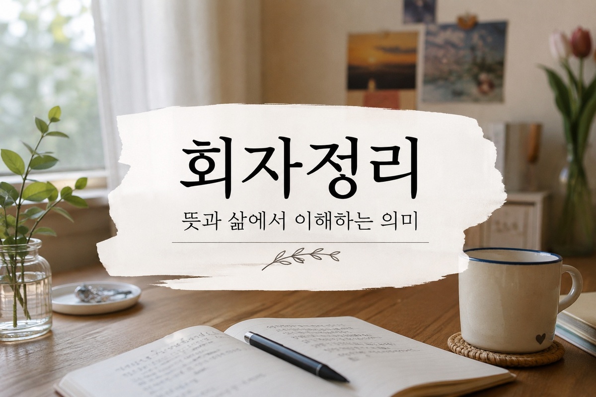 회자정리 뜻과 삶에서 이해하는 의미