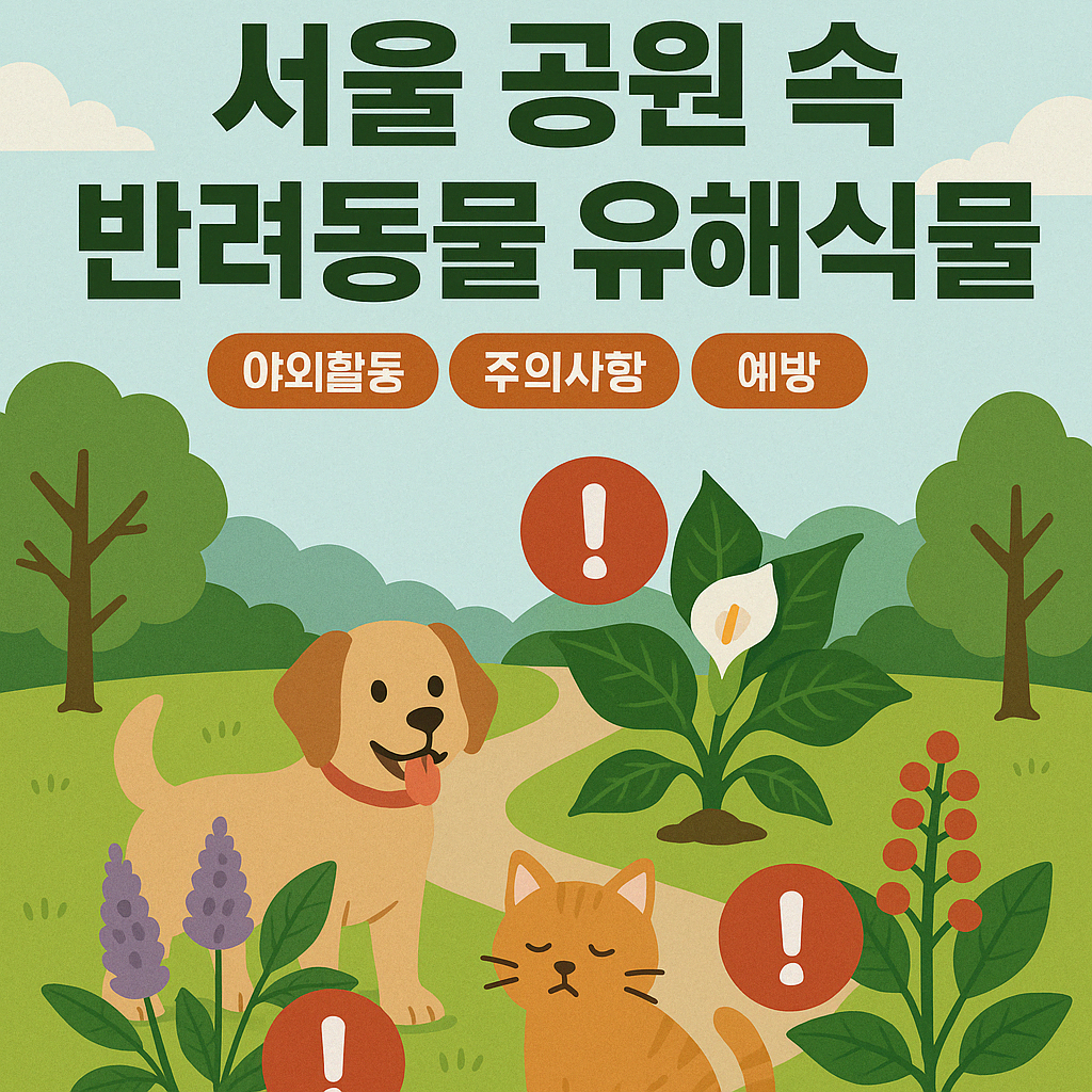 공원 반려동물 유해식물