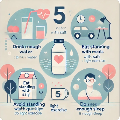 저혈압 생활습관 관리 팁 5가지