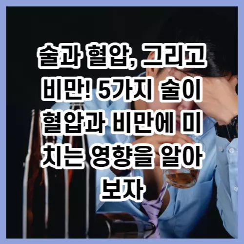 술과 혈압, 그리고 비만! 5가지 술이 혈압과 비만에 미치는 영향을 알아보자