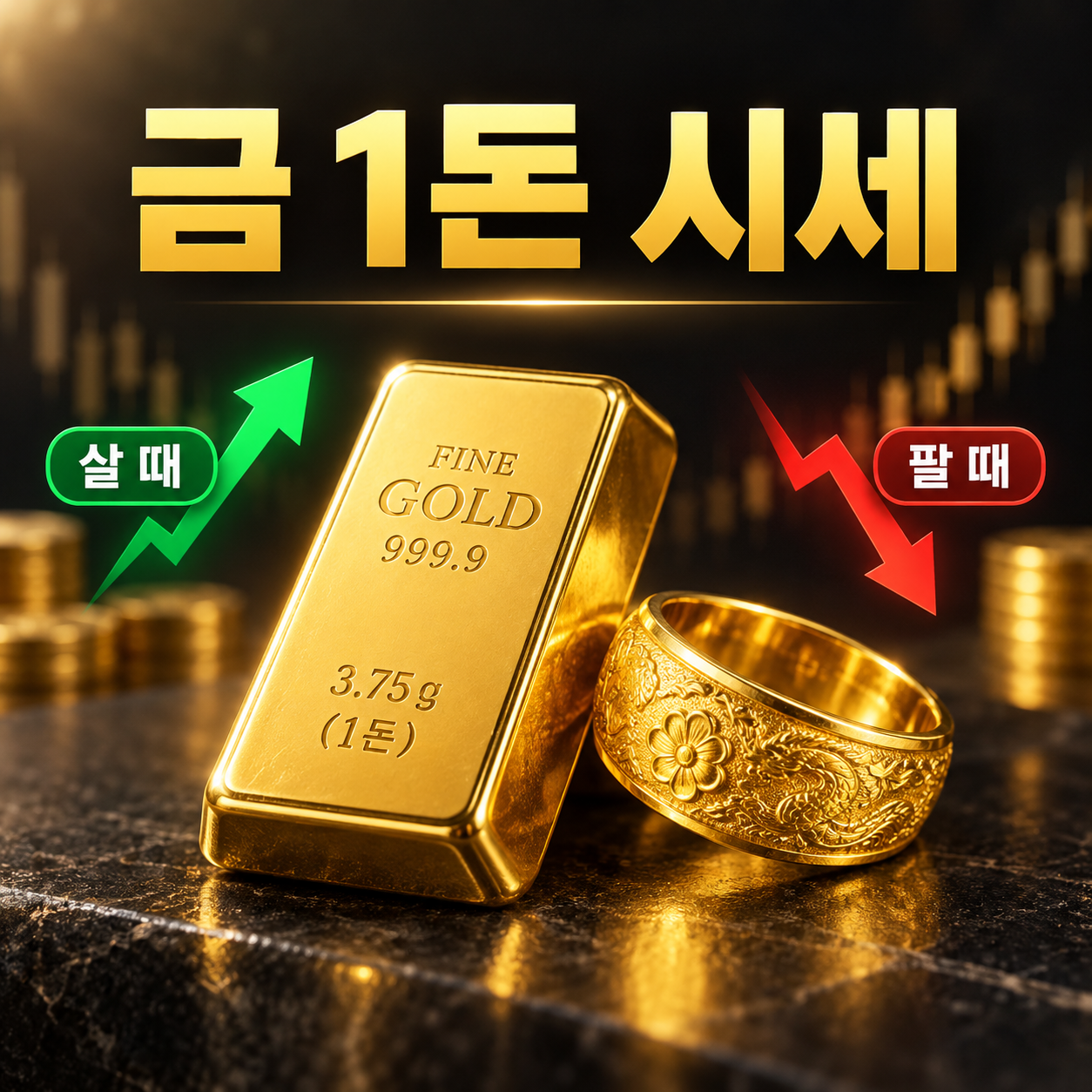 오늘 금 1돈 시세 가격 기준 순금 살 때와 팔 때 시세 확인 및 거래 팁