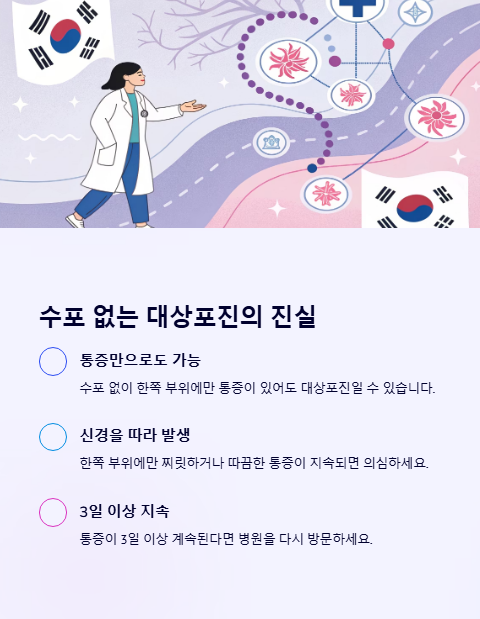 수포 없는 대상포진의 진실